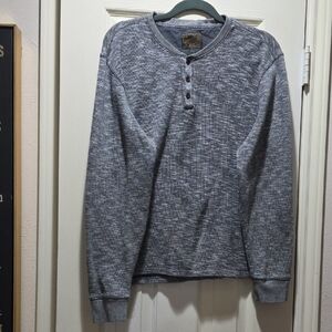 Lucky Brand Charcoal Henley Shirt